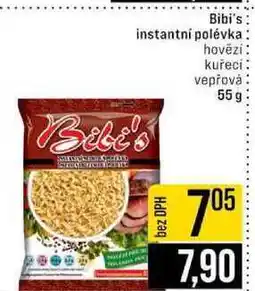 Jip Bibi's instantní polévka hovězí kuřecí vepřová 55g nabídka