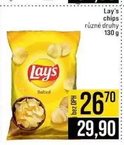 Jip Lay's chips různé druhy 130 g nabídka