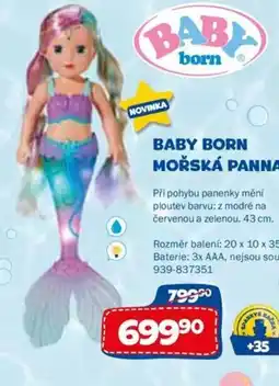 Sparkys Baby born mořská panna nabídka