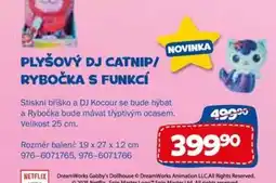 Sparkys Plyšový dj catnip/ rybočka s funkcí nabídka