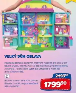 Sparkys Velký dům oslava nabídka