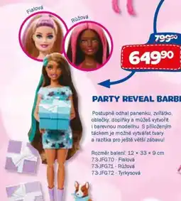 Sparkys Party reveal barbie nabídka