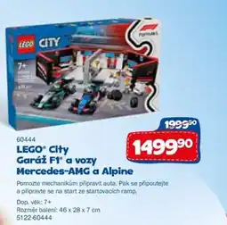 Sparkys LEGO® City Garáž F1° a vozy Mercedes-AMG a Alpine nabídka