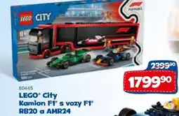 Sparkys LEGO® City Kamion F1° s vozy F1® RB20 a AMR24 nabídka