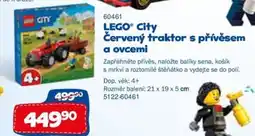 Sparkys LEGO City Červený traktor s přívěsem a ovcemi nabídka