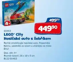 Sparkys LEGO City Hasičské auto s žebříkem nabídka
