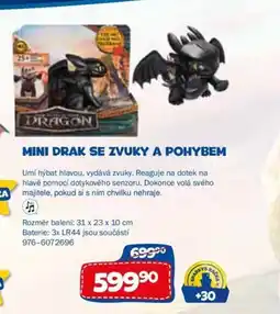 Sparkys Mini drak se zvuky a pohybem nabídka
