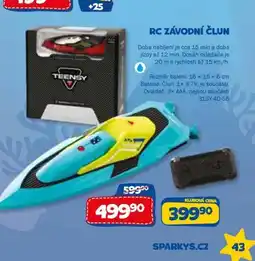Sparkys RC závodní člun nabídka