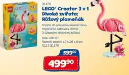 Sparkys LEGO® Creator 3 v 1 Divoká zvířata: Růžový plameňák nabídka