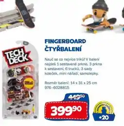 Sparkys Fingerboard čtyřbalení nabídka