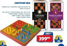 Sparkys Cestovní Hra nabídka