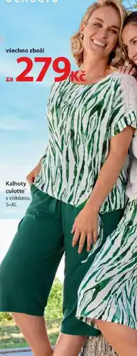 NKD Kalhoty culotte s viskózou nabídka