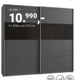 Möbelix Skříň s posuvnými dveřmi,,Bramfeld" nabídka