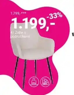 Möbelix Židle s područkami „Elena nabídka