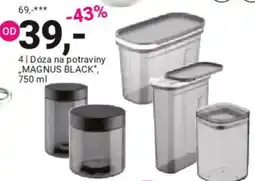 Möbelix Dóza na potraviny „MAGNUS BLACK nabídka