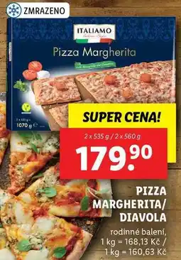 Lidl PIZZA MARGHERITA/DIAVOLA, 2x 535 g/2x 560 g nabídka