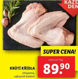 Lidl KRŮTÍ KŘÍDLA, cena za 1 kg nabídka