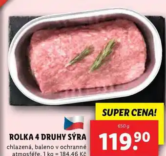 Lidl ROLKA 4 DRUHY SÝRA, 650 g nabídka