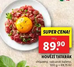 Lidl HOVĚZÍ TATARÁK, 130 g nabídka