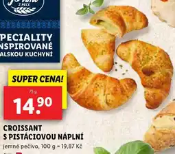 Lidl CROISSANT S PISTÁCIOVOU NÁPLNÍ, 75 g nabídka