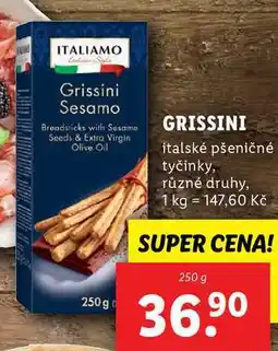 Lidl GRISSINI, 250 g nabídka