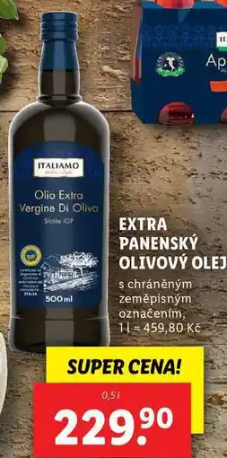 Lidl EXTRA PANENSKÝ OLIVOVÝ OLEJ, 0,5 l nabídka