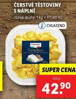 Lidl ČERSTVÉ TĚSTOVINY S NÁPLNÍ, 250 g nabídka