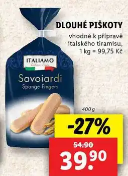 Lidl DLOUHÉ PIŠKOTY, 400 g nabídka