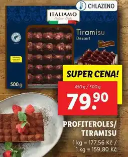 Lidl PROFITEROLES/TIRAMISU, 450 g/500 g nabídka