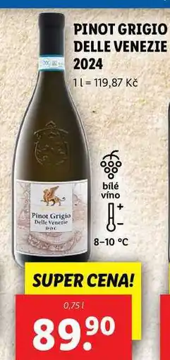 Lidl PINOT GRIGIO DELLE VENEZIE 2024, 0,75 l nabídka