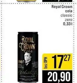 Jip Royal Crown cola classic zero 0,33l nabídka