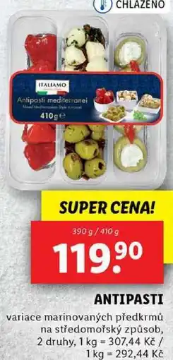 Lidl ANTIPASTI, 390 g/410 g nabídka