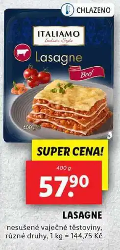 Lidl LASAGNE, 400 g nabídka