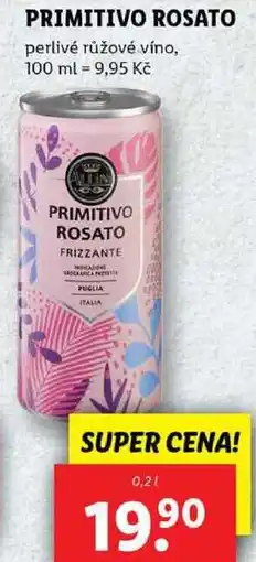 Lidl PRIMITIVO ROSATO, 0,2 l nabídka