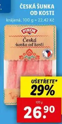 Lidl ČESKÁ ŠUNKA OD KOSTI, 120 g nabídka