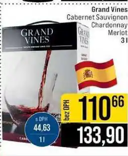 Jip Grand Vines Cabernet Sauvignon Chardonnay merlot 3l nabídka