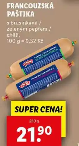 Lidl FRANCOUZSKÁ PAŠTIKA, 230 g nabídka