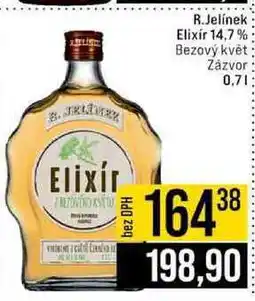 Jip R.Jelínek Elixír 14,7% Bezový květ Zázvor 0,7l nabídka