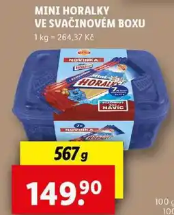 Lidl MINI HORALKY VE SVAČINOVÉM BOXU, 567 g nabídka