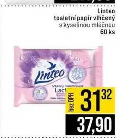 Jip Linteo toaletni papír vlhčený skyselinou mléčnou 60 ks nabídka