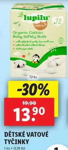 Lidl DĚTSKÉ VATOVÉ TYČINKY, 72 ks nabídka