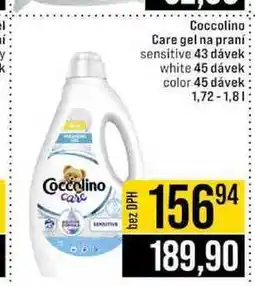 Jip Coccolino Care gel na praní sensitive 43 dávek white 45 dávek color 45 dávek 1,72-1,8l nabídka