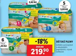Lidl DĚTSKÉ PLENY, 64 ks/72 ks/84 ks nabídka