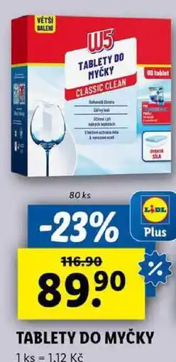 Lidl TABLETY DO MYČKY, 80 ks nabídka