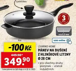 Lidl PÁNEV NA DUŠENÍ Z HLINÍKOVÉ LITINY Ø 28 CM nabídka