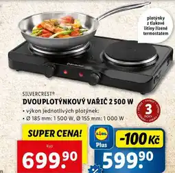 Lidl DVOUPLOTÝNKOVÝ VAŘIČ 2 500 W nabídka