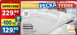 Lidl PROŠÍVANÁ PŘIKRÝVKA nabídka