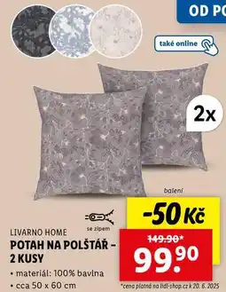 Lidl POTAH NA POLŠTÁŘ - 2 KUSY nabídka