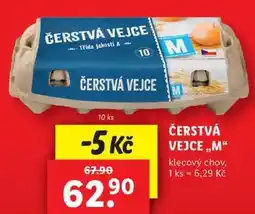 Lidl ČERSTVÁ VEJCE ,,M klecový chov, 10 ks nabídka