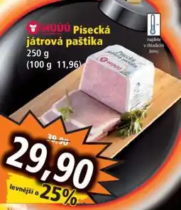 Norma MÚÚÚ Písecká játrová paštika nabídka